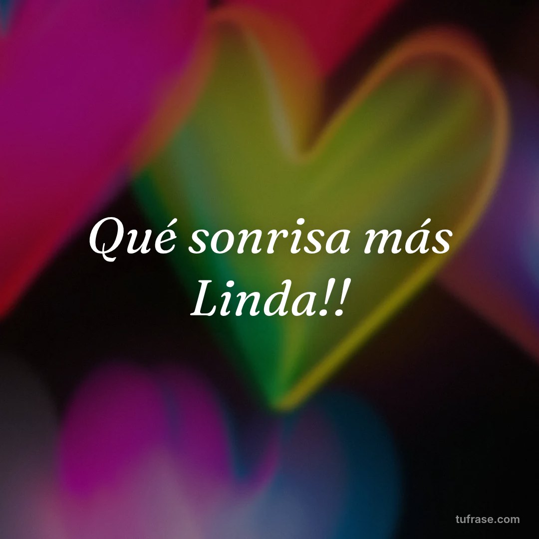 Qué sonrisa más Linda!!