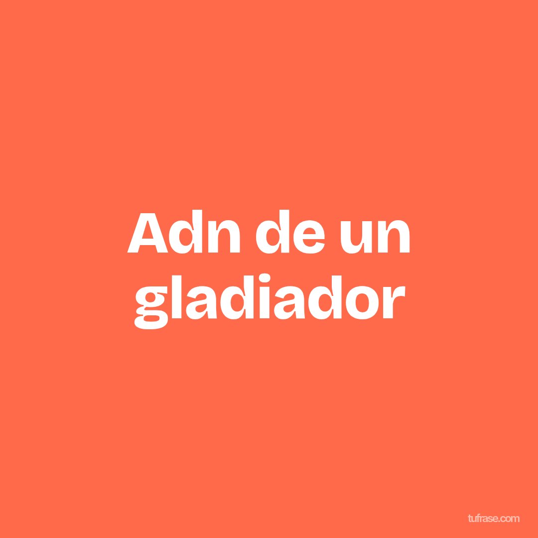 Adn de un gladiador