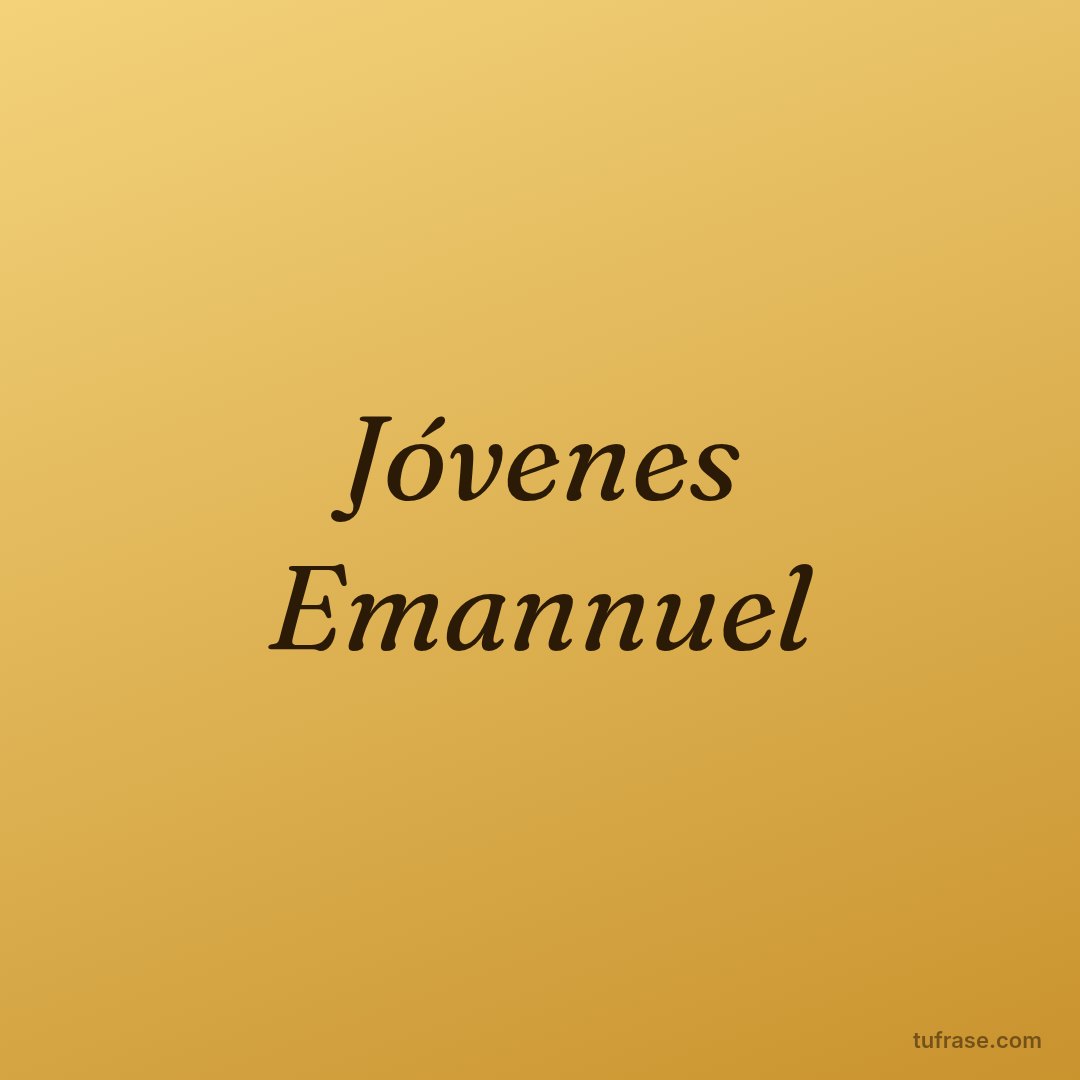 Jóvenes Emannuel