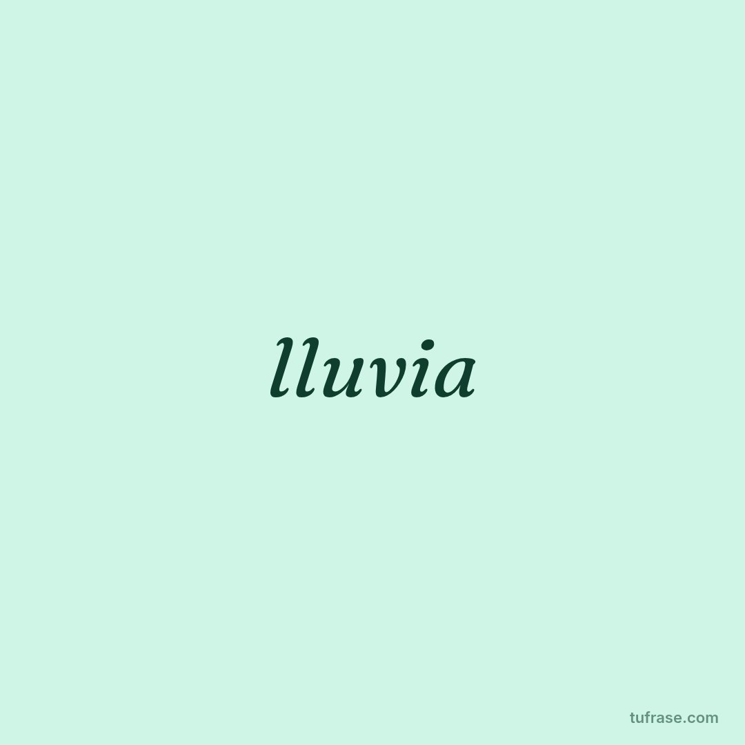 lluvia