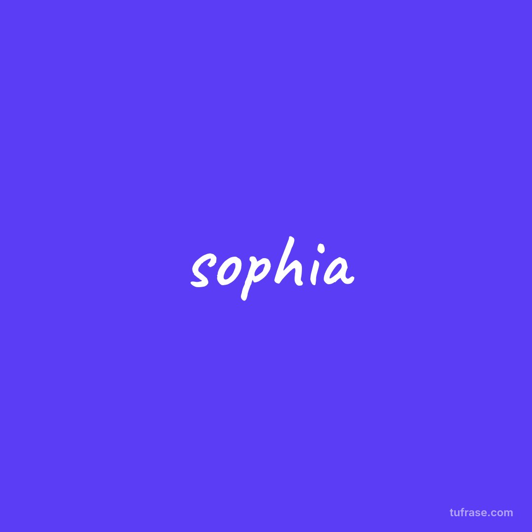sophia