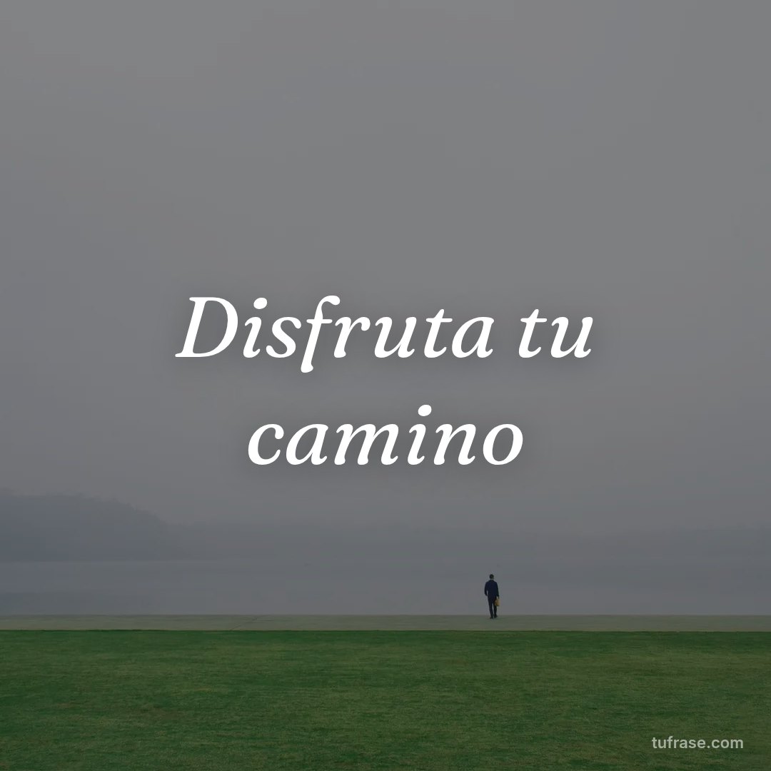 Disfruta tu camino
