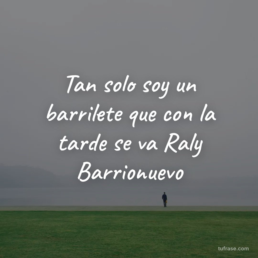Tan solo soy un barrilete que con la tarde se va Raly Barrionuevo