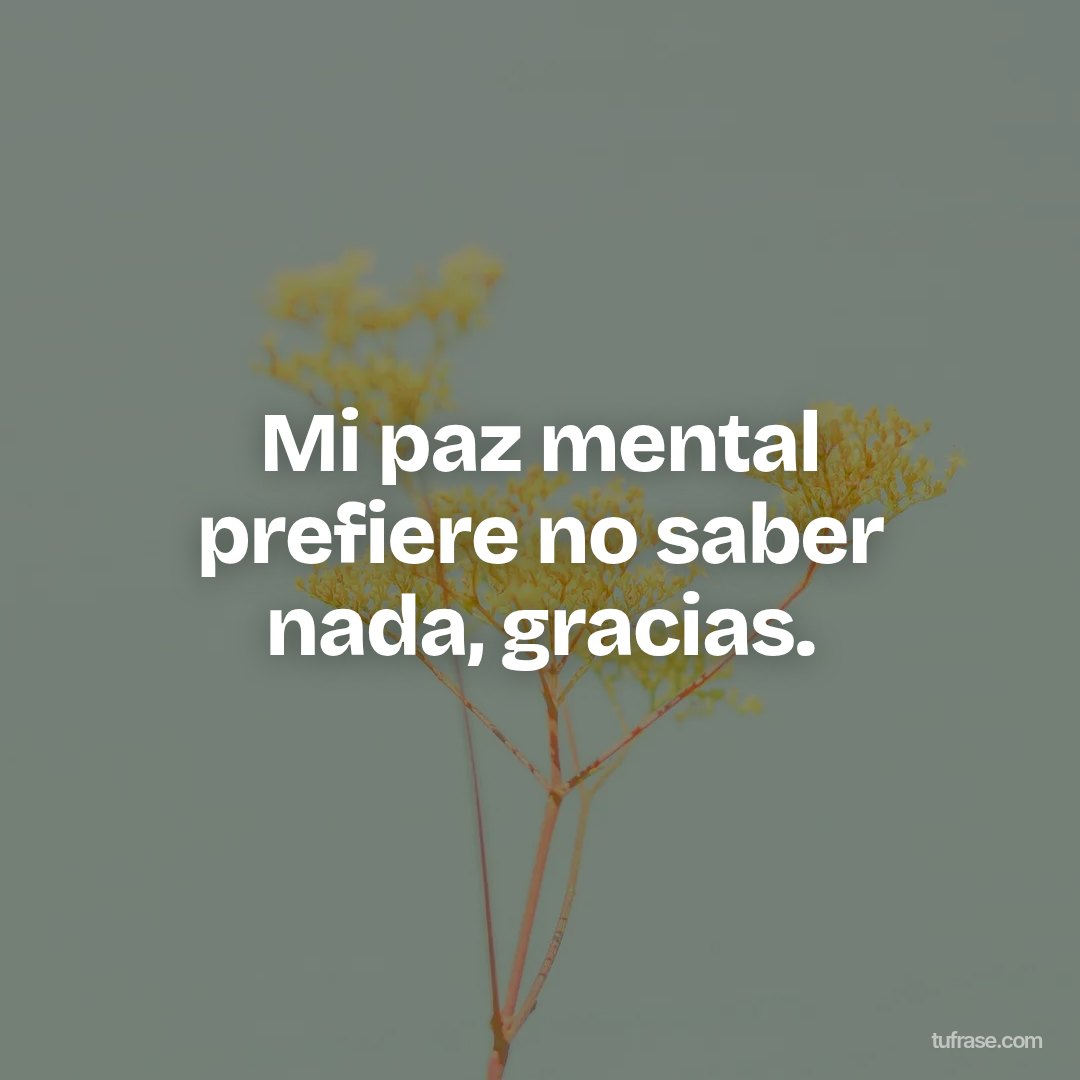 Mi paz mental prefiere no saber nada, gracias.