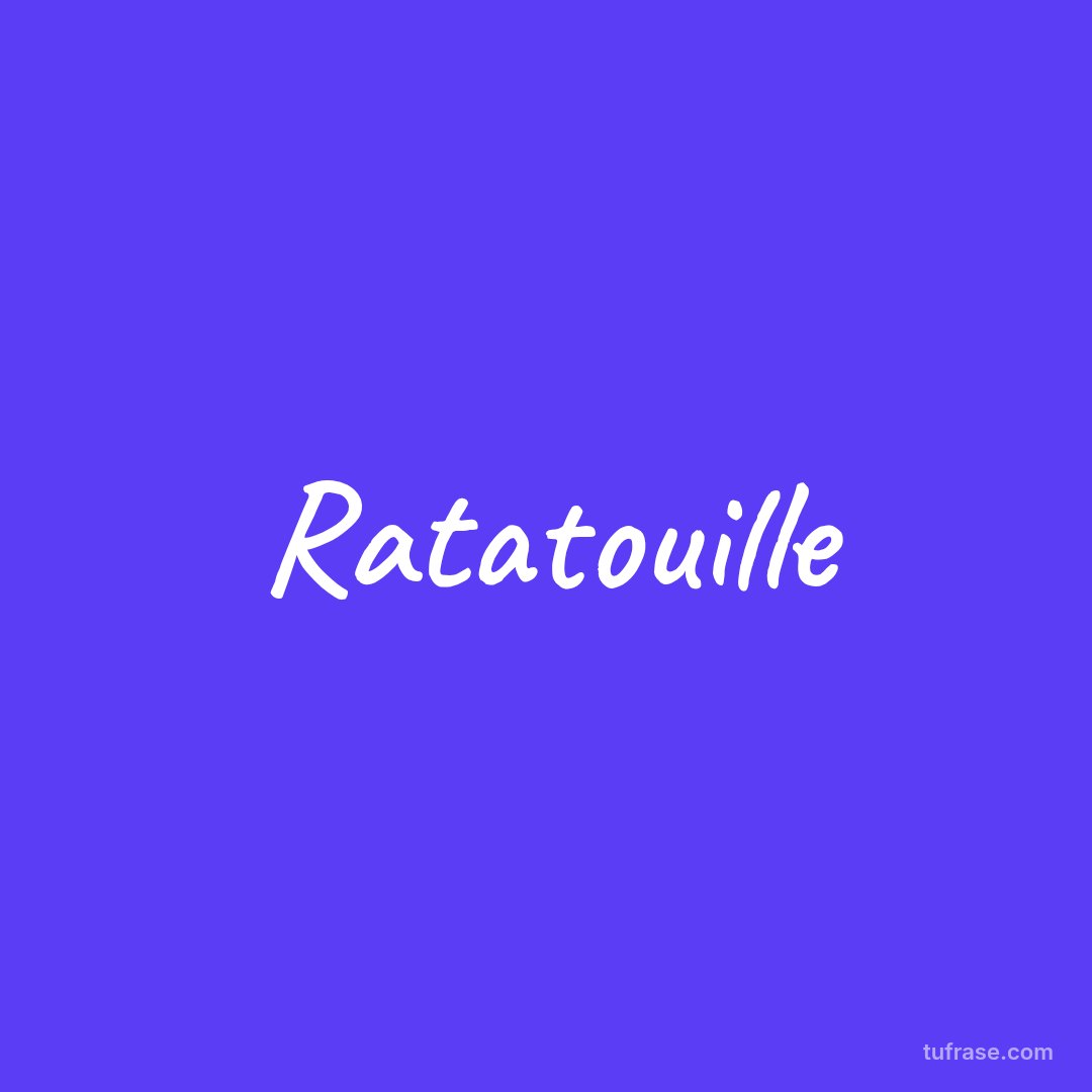 Ratatouille
