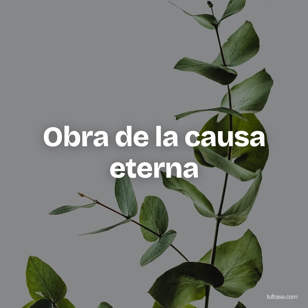 Obra de la causa eterna