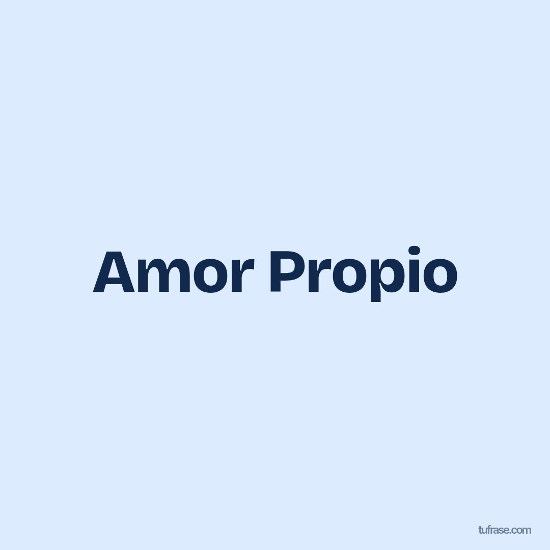Amor Propio