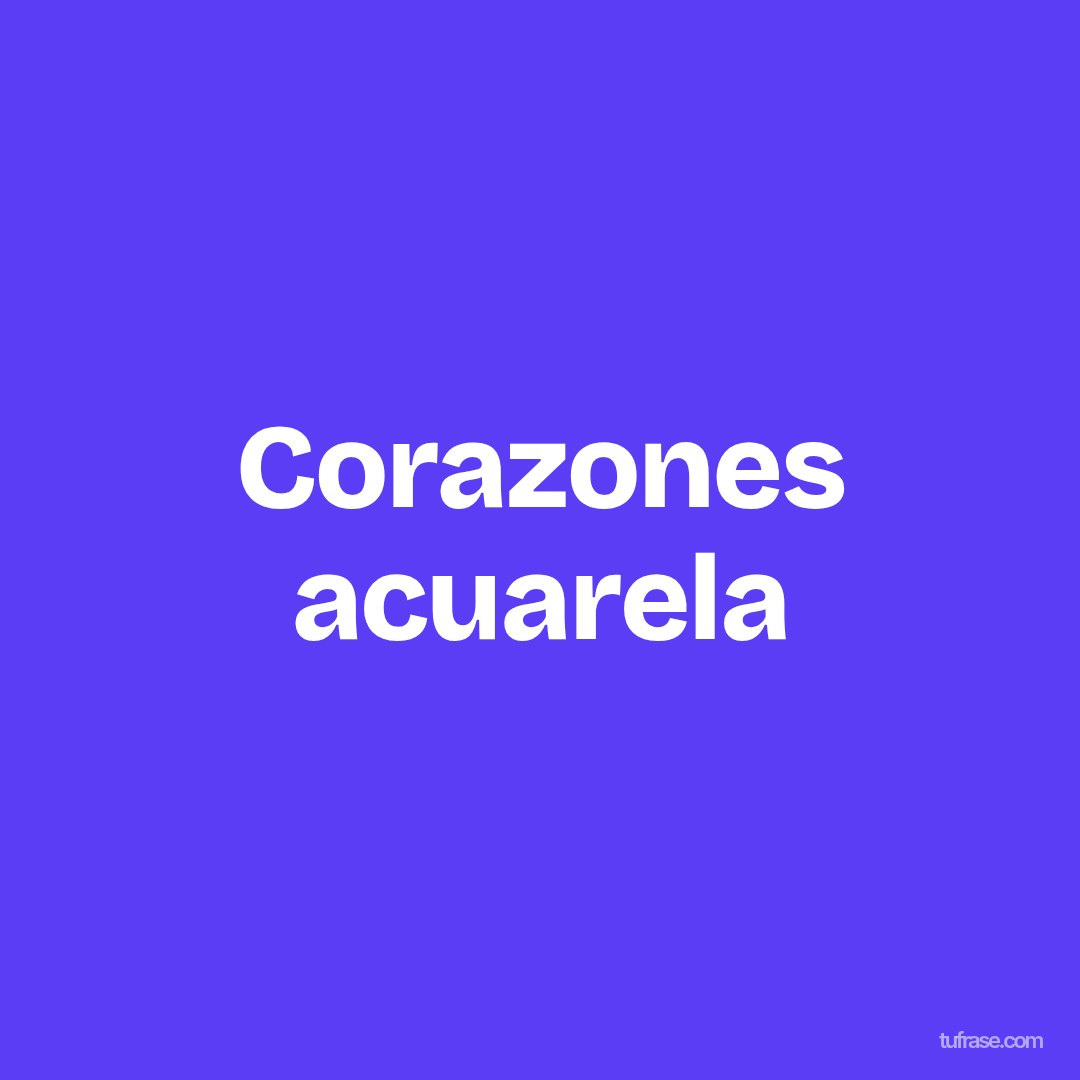 Corazones acuarela