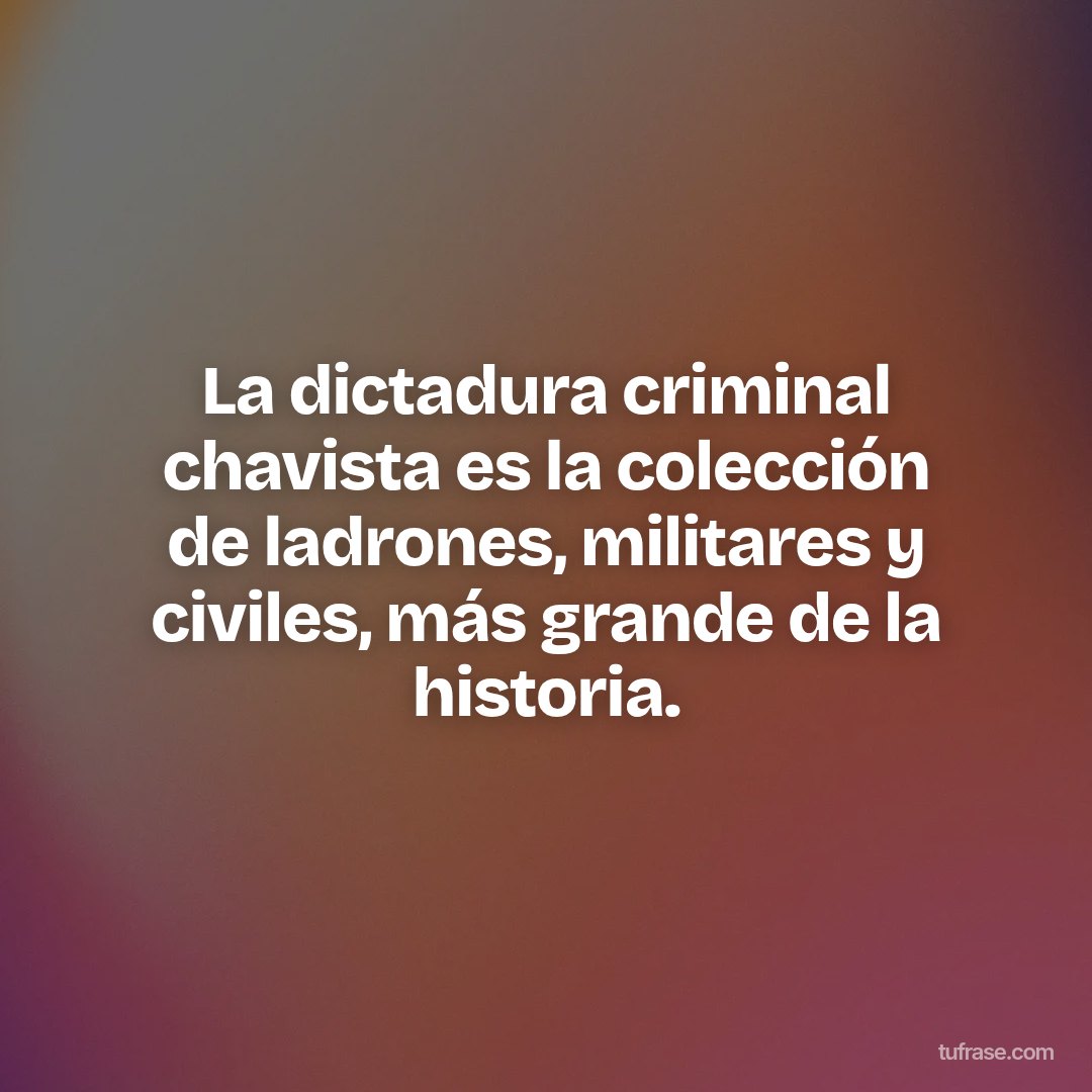 La dictadura criminal chavista es la colección de ladrones, militares y civiles, más grande de la historia.