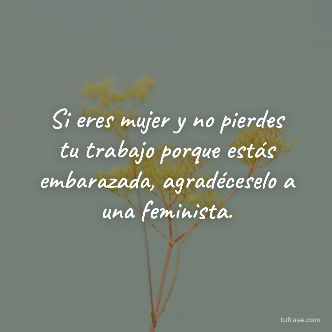 Si eres mujer y no pierdes tu trabajo porque estás embarazada, agradéceselo a una feminista.
