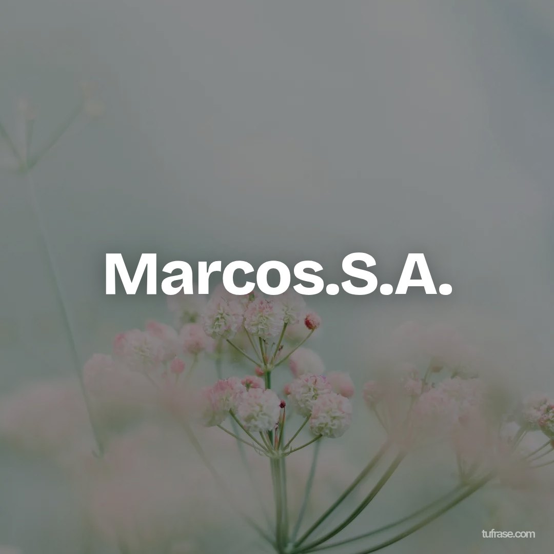 Marcos.S.A.