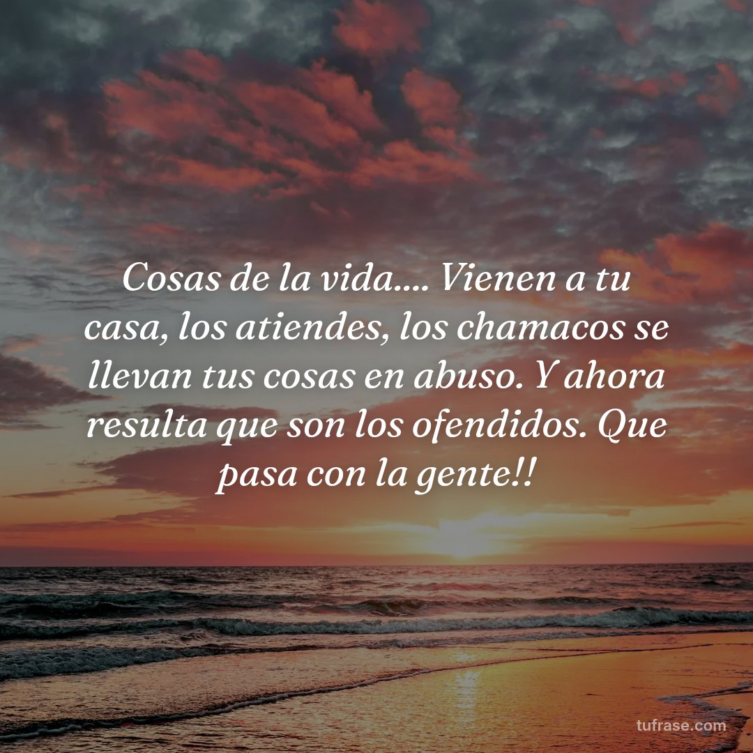 Cosas de la vida.... Vienen a tu casa, los atiendes, los chamacos se llevan tus cosas en abuso. Y ahora resulta que son los ofendidos. Que pasa con la gente!!