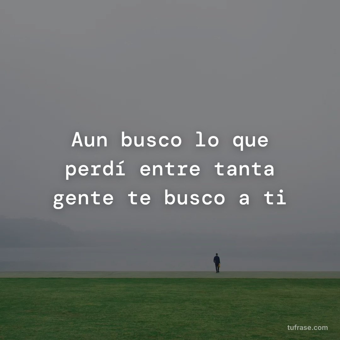 Aun busco lo que perdí entre tanta gente te busco a ti