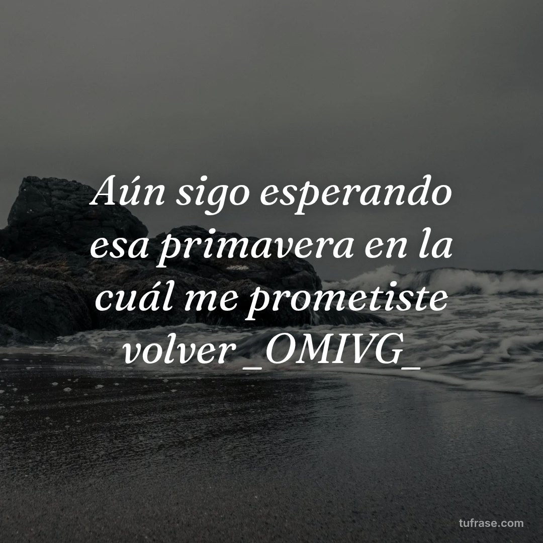 Aún sigo esperando esa primavera en la cuál me prometiste volver _OMIVG_