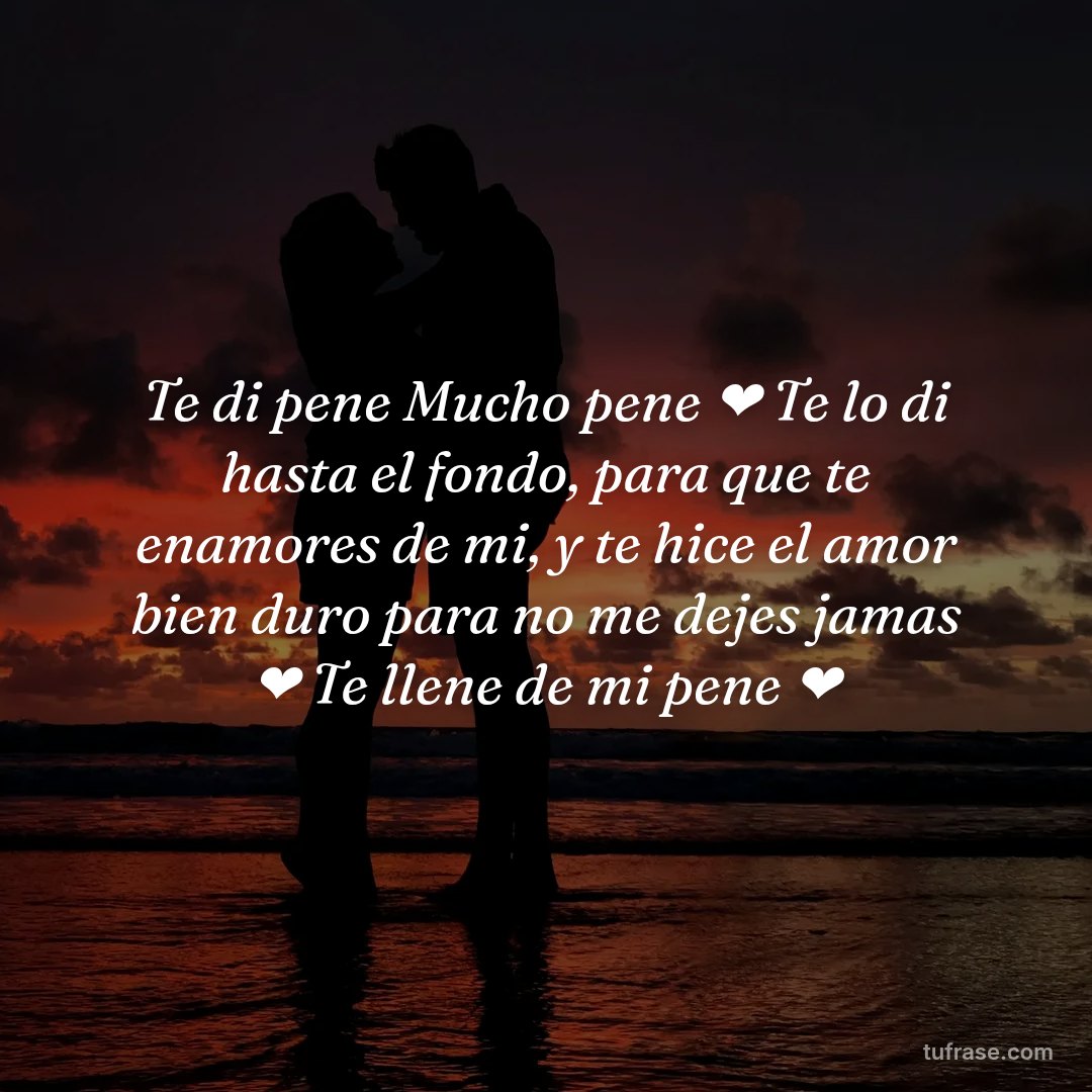 Te di pene Mucho pene ❤️ Te lo di hasta el fondo, para que te enamores de mi, y te hice el amor bien duro para no me dejes jamas ❤️ Te llene de mi pene ❤️