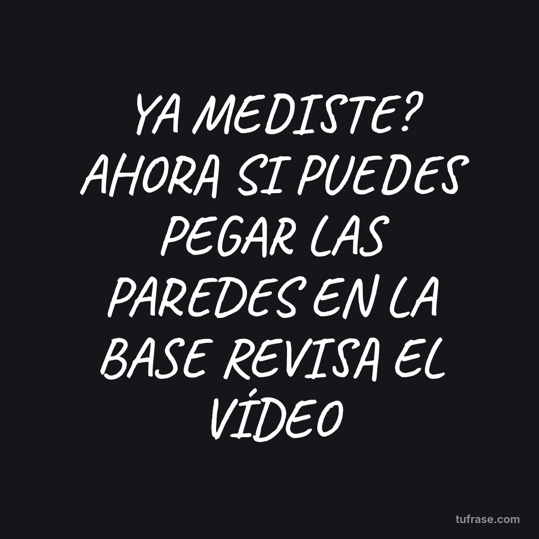 YA MEDISTE? AHORA SI PUEDES PEGAR LAS PAREDES EN LA BASE REVISA EL VÍDEO