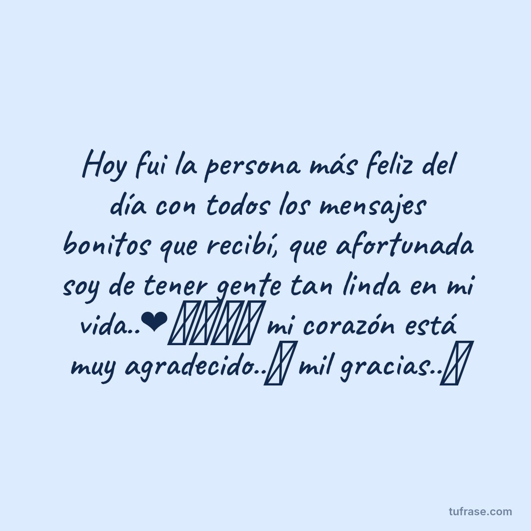 Hoy fui la persona más feliz del día con todos los mensajes bonitos que recibí, que afortunada soy de tener gente tan linda en mi vida..❤️‍🩹🌸❤️‍🩹 mi corazón está muy agradecido..💖 mil gracias..🌸