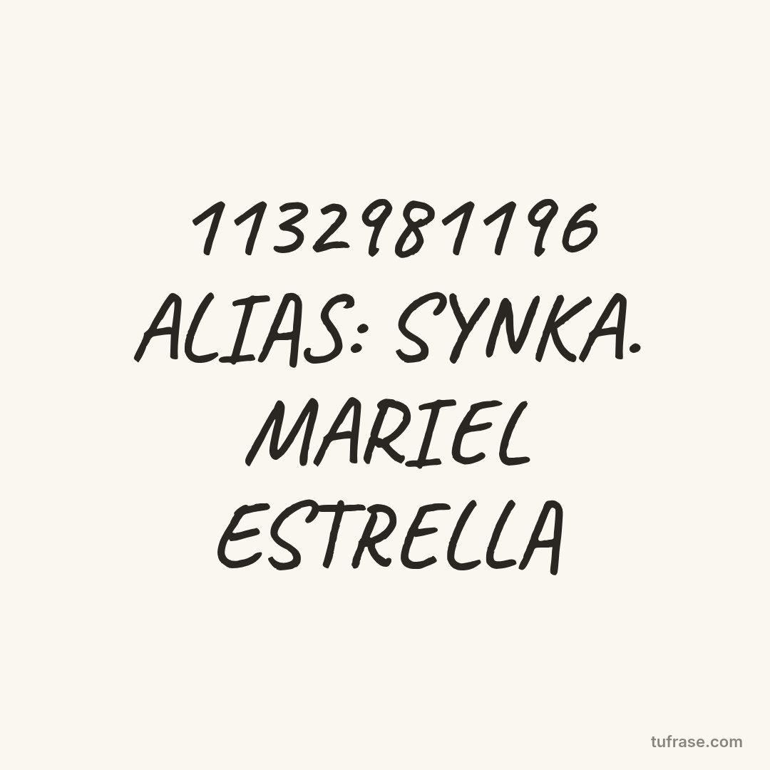 1132981196 ALIAS: SYNKA. MARIEL ESTRELLA