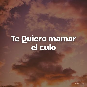 Te Quiero mamar el culo