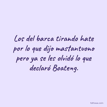 Los del barca tirando hate por lo que dijo mastantuono pero ya se les olvidó lo que declaró Boateng.