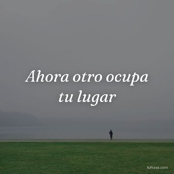 Ahora otro ocupa tu lugar