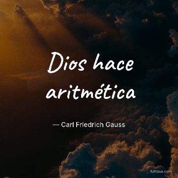 Dios hace aritmética