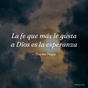 La fe que más le gusta a Dios es la esperanza