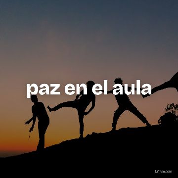 paz en el aula