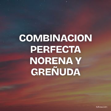 COMBINACION PERFECTA NORENA Y GREÑUDA