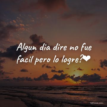Algun dia dire no fue facil pero lo logre?❤