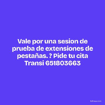 Vale por una sesion de prueba de extensiones de pestañas. ? Pide tu cita Transi 651803663
