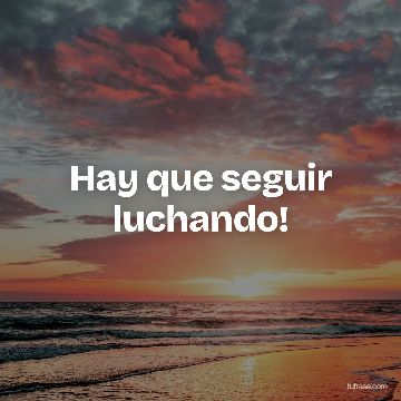 Hay que seguir luchando!