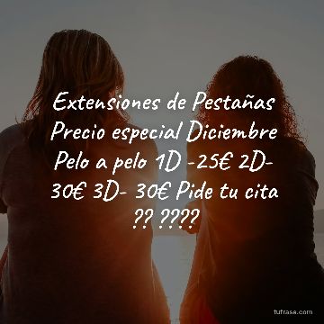 Extensiones de Pestañas Precio especial Diciembre Pelo a pelo 1D -25€ 2D- 30€ 3D- 30€ Pide tu cita ?? ????