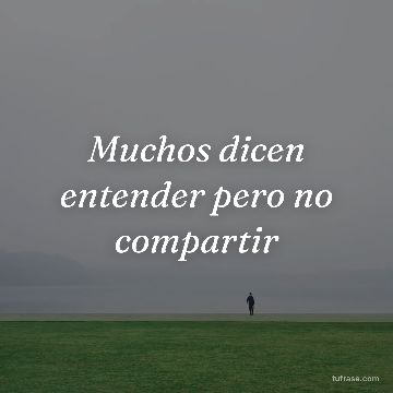 Muchos dicen entender pero no compartir