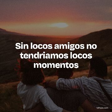 Sin locos amigos no tendriamos locos momentos