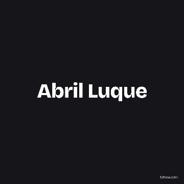 Abril Luque