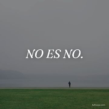 NO ES NO.