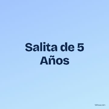 Salita de 5 Años