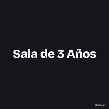 Sala de 3 Años