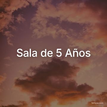 Sala de 5 Años