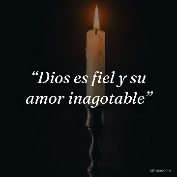 “Dios es fiel y su amor inagotable”