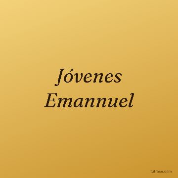 Jóvenes Emannuel