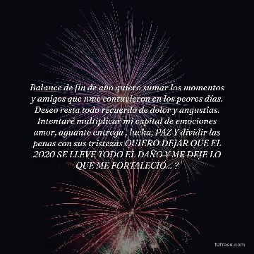 Balance de fin de año quiero sumar los momentos y amigos que nme contuvieron en los peores días. Deseo resta todo recuerdo de dolor y angustias. Intentaré multiplicar mi capital de emociones amor, aguante entrega , lucha, PAZ Y dividir las penas con sus tristezas QUIERO DEJAR QUE EL 2020 SE LLEVE TODO EL DAÑO Y ME DEJE LO QUE ME FORTALECIÓ... ?
