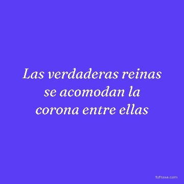 Las verdaderas reinas se acomodan la corona entre ellas