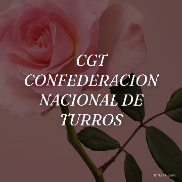 CGT CONFEDERACION NACIONAL DE TURROS
