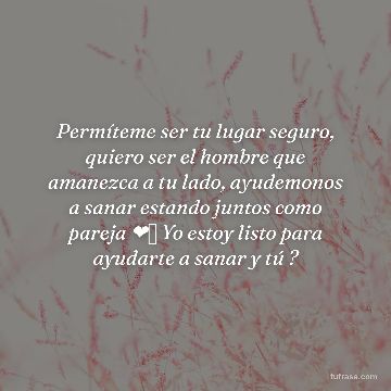 Permíteme ser tu lugar seguro, quiero ser el hombre que amanezca a tu lado, ayudemonos a sanar estando juntos como pareja ❤️🩹 Yo estoy listo para ayudarte a sanar y tú ?